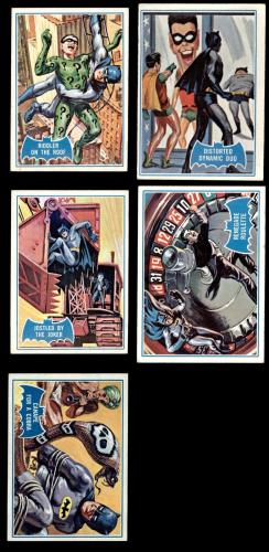1966 Topps Batman Blue Bat Puzzle Back Complete Set - Premier 6.5 - EX/MT+