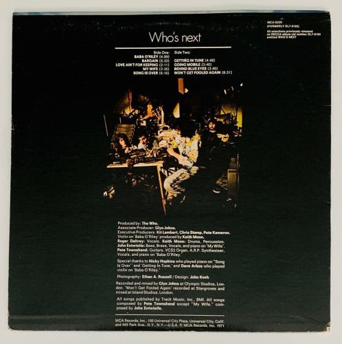 Roger Daltrey & Pete Townshend The Who Signed Who's Next Record Album Psa Coa