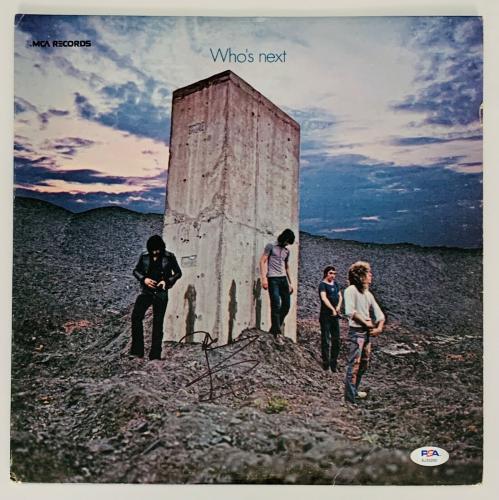Pete Townshend The Who Signed Who's Next Record Album Psa Coa Aj35280