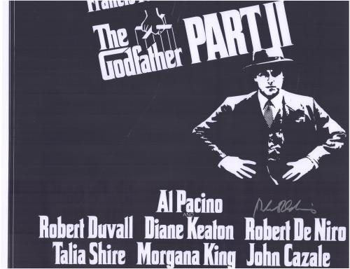Robert De Niro Autographed 27" x 40" The Godfather II Full-Size Movie Poster