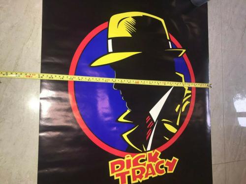 Vintage 1990's Disney Dick Tracy Osp Black Logo Full Size Poster Beautiful L@@k