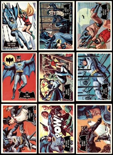 1966 Topps Batman Black Bat Complete Set - Premier 6 - EX/MT