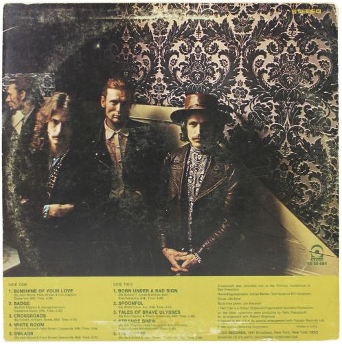 Jack Bruce Cream Signed Best Of Cream Album Cover W/ Vinyl PSA #T76234