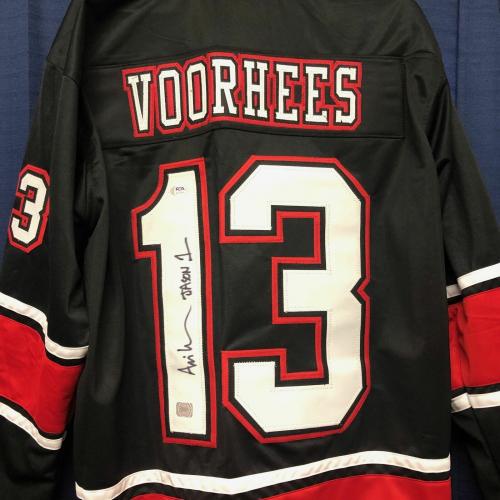 ARI LEHMAN Signed Friday the 13th Hockey Jersey PSA/DNA Autographed Jason Voorhe