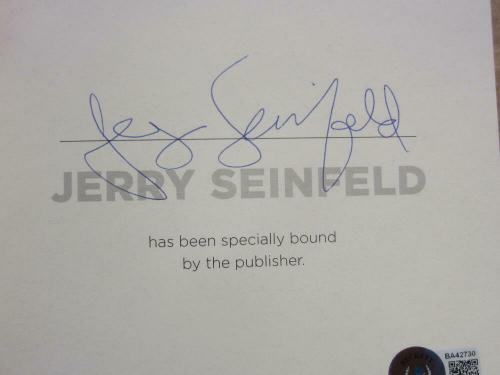 Jerry Seinfeld signed book Is This Anything? Beckett BAS COA 1st Printing auto