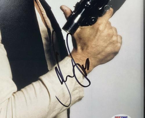 Harrison Ford Signed Photo 11x14 Star Wars Actor Han Solo Gun Autograph PSA/DNA