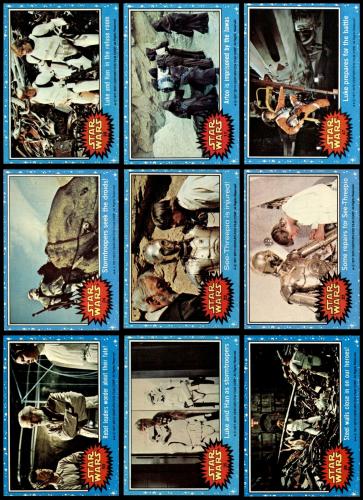 Topps 1977 Star Wars Series One Complete Set (Blue Border) 7.5 - NM+