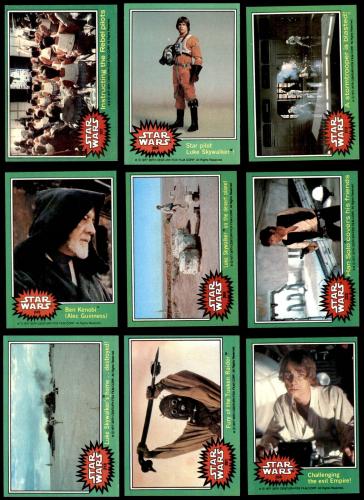 Topps 1977 Star Wars Series Four Complete Set (Green Border) 7 - NM