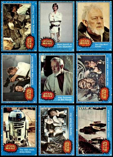 Topps 1977 Star Wars Series One Complete Set (Blue Border) 6.5 - EX/MT+