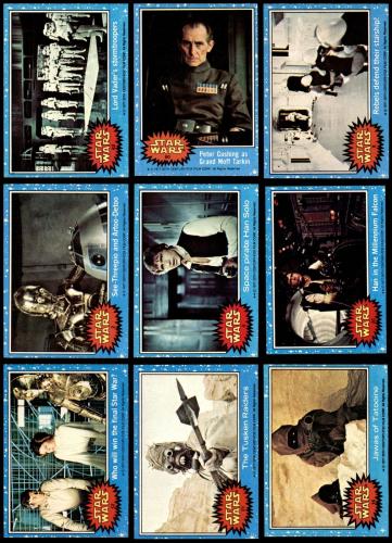 Topps 1977 Star Wars Series One Complete Set (Blue Border) 6.5 - EX/MT+