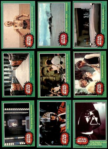 Topps 1977 Star Wars Series Four Complete Set (Green Border) 6 - EX/MT