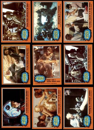 Topps 1977 Star Wars Series Five Complete Set (Orange Border) 6.5 - EX/MT+