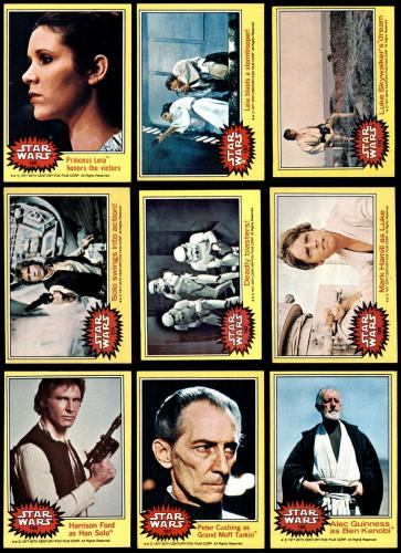 Topps 1977 Star Wars Series Three Complete Set (Yellow Border) 5.5 - EX+