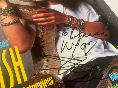 Slash Guns & Roses Signed Autoographed Reptile Magazine BAS Beckett Certified