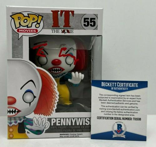 Tim Curry Signed Pennywise Funko Pop #55 BAS T01508