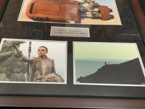 Daisy Ridley Signed Framed Star Wars Photo Collage PSA/DNA