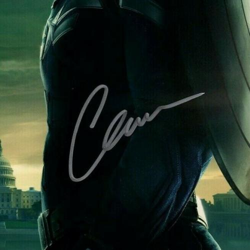 CHRIS EVANS Signed Autographed "CAPTAIN AMERICA" 11x17 Photo BAS Witness WJ46019