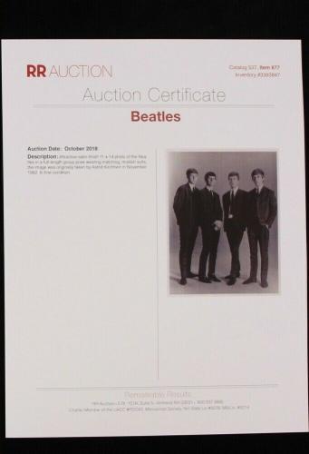 1962 The Beatles Oversized 11" x 14" Black & White Photo by Astrid Kirchherr