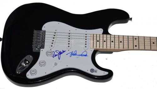 Mike Love Bruce Johnston Signed Autograph Electric Guitar Beach Boys Beckett COA
