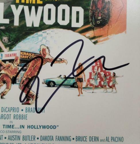 Quentin Tarantino signed Once Upon a Time in Hollywood 12x18 Poster Photo BAS