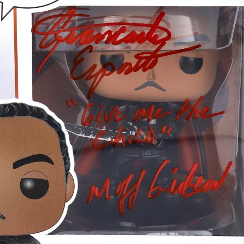 Giancarlo Esposito Star Wars: The Mandalorian Autographed Moff Gideon #380 Funko Pop! With "Give Me the Child" and "Moff Gideon" Inscriptions - Signed in Red Ink - BAS