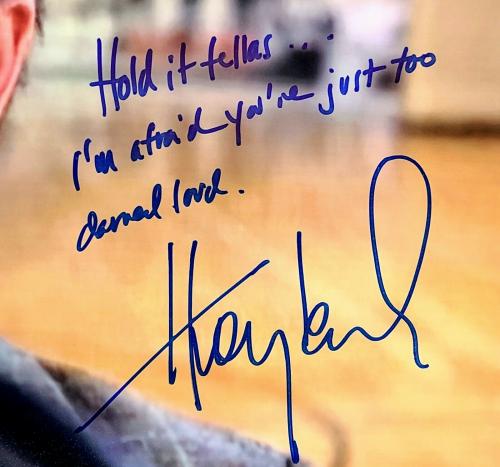 HUEY LEWIS Signed Auto Movie Inscription "BACK TO THE FUTURE" 16x20 Photo BAS