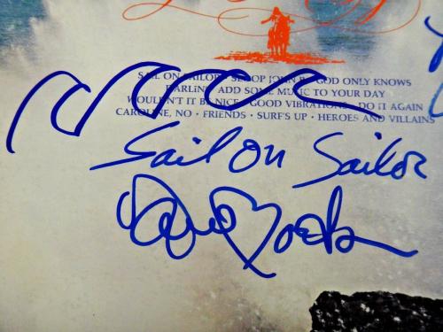 The Beach Boys Signed Album Mike Love Dave Marks Good Vibrations No Record
