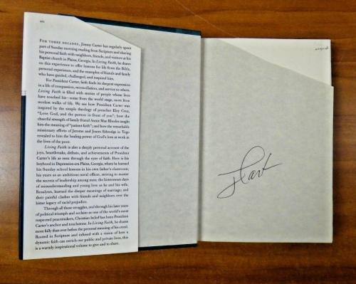 39th United States President Jimmy Carter Signed Book