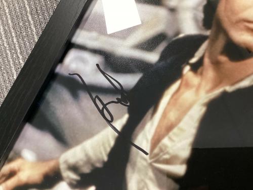 Harrison Ford Signed Photo 11x14 Star Wars Gun Han Solo Autograph Framed PSA/DNA