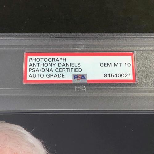Anthony Daniels Signed 8x10 Photo PSA Encapsulated Auto 10 Gem Mint Star Wars