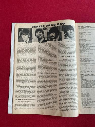 1965, Beatles, "Song Hits" Magazine (No Label) Scarce / Vintage (Paul McCartney)
