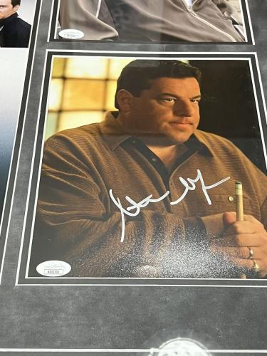 James Gandolfini Signed Photo Framed Autographed Sopranos Michael Imperioli JSA