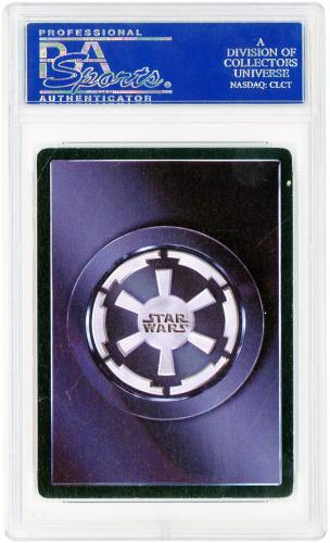 Mark Hamill, James Earl Jones, and David Prowse Star Wars Autographed 2000 Decipher PSA Authenticated Card with "Luke" Inscription