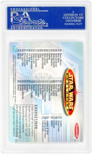 Mark Hamill and David Prowse Star Wars Autographed 2001 Topps #C2 PSA Authenticated Card