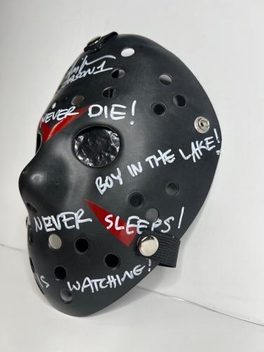 Friday The 13th Mask W/ Inscription - Ari Lehman Signed Mask PSA 8A44689