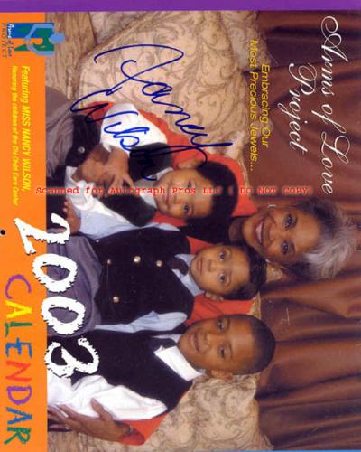 Nancy Wilson Autographed Signed Charity Calendar UACC RD    AFTAL