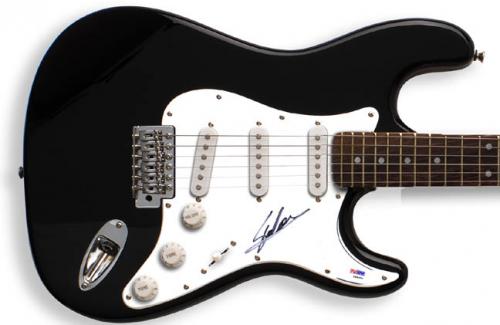 Stan Lee Autographed Signed Guitar Spider-man PSA/DNA AFTAL