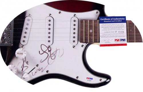Steven Tyler Walk This Way Signed Airbrush 12-String Guitar PSA AFTAL