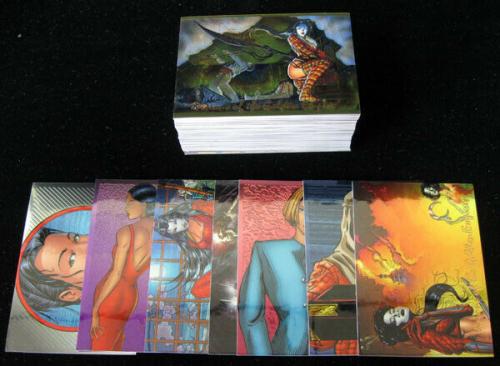 Lot of (5) 1996 Comic Images Shi: Visions of the Golden Empire Chromium Set (90)