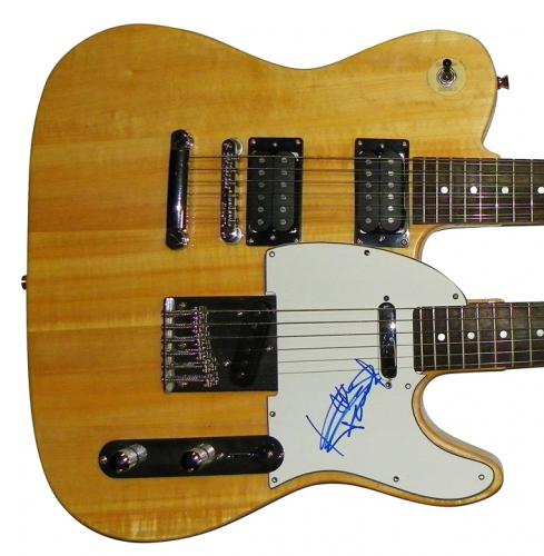 Keith Richards Autographed Rolling Stones Double Neck Guitar UAC AFTAL