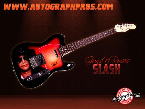 Guns N Roses Slash Autographed Signed Tele Airbrushed Guitar Preorder PSA AFTAL