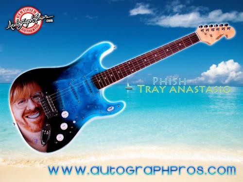 Phish Autographed Trey Anastasio Signed Airbrushed Guitar Preorder PSA AFTAL