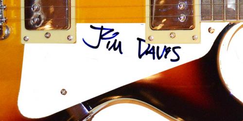 Jim Davis Garfield Cartoonist Autographed Signed Guitar Uacc Rd AFTAL