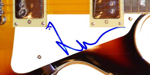 Pink Floyd Nick Mason Autographed Signed LP Guitar Uacc Rd AFTAL