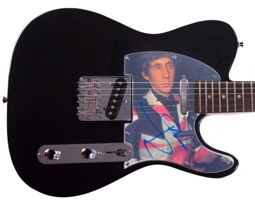 Pete Townshend The Who Autographed Signed Photo Tele Guitar AFTAL