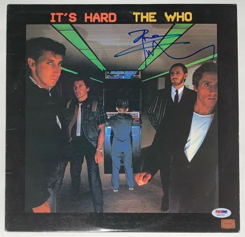Pete Townshend The Who Signed It's Hard Record Album Psa Coa H84301