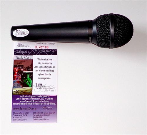 Chris Martin Coldplay Signed Microphone Jsa Coa K42196