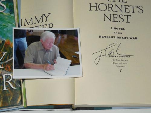Jimmy Carter Autographed The Hornets Nest Book W/ Proof! - President