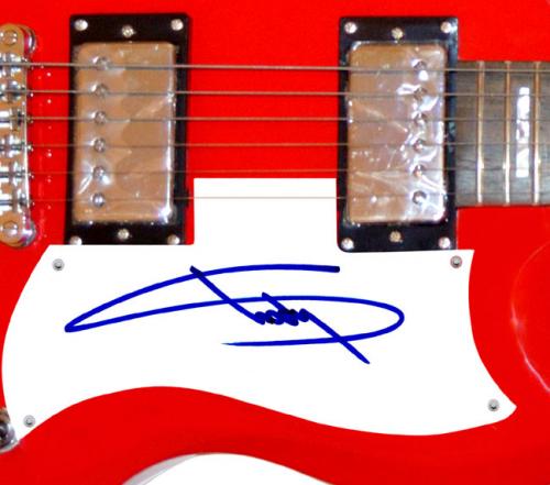 Eminem Autographed Signed Red Guitar AFTAL UACC RD COA