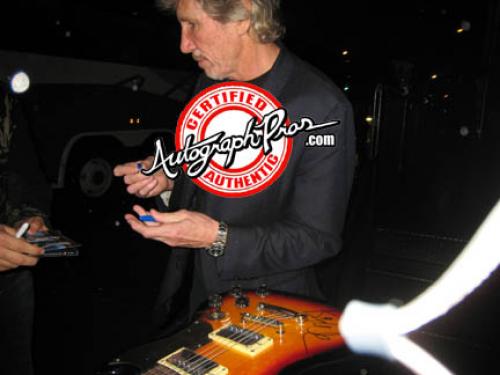 Pink Floyd Roger Waters Signed Guitar + Display Shadowbox Case PSA AFTAL UACC RD